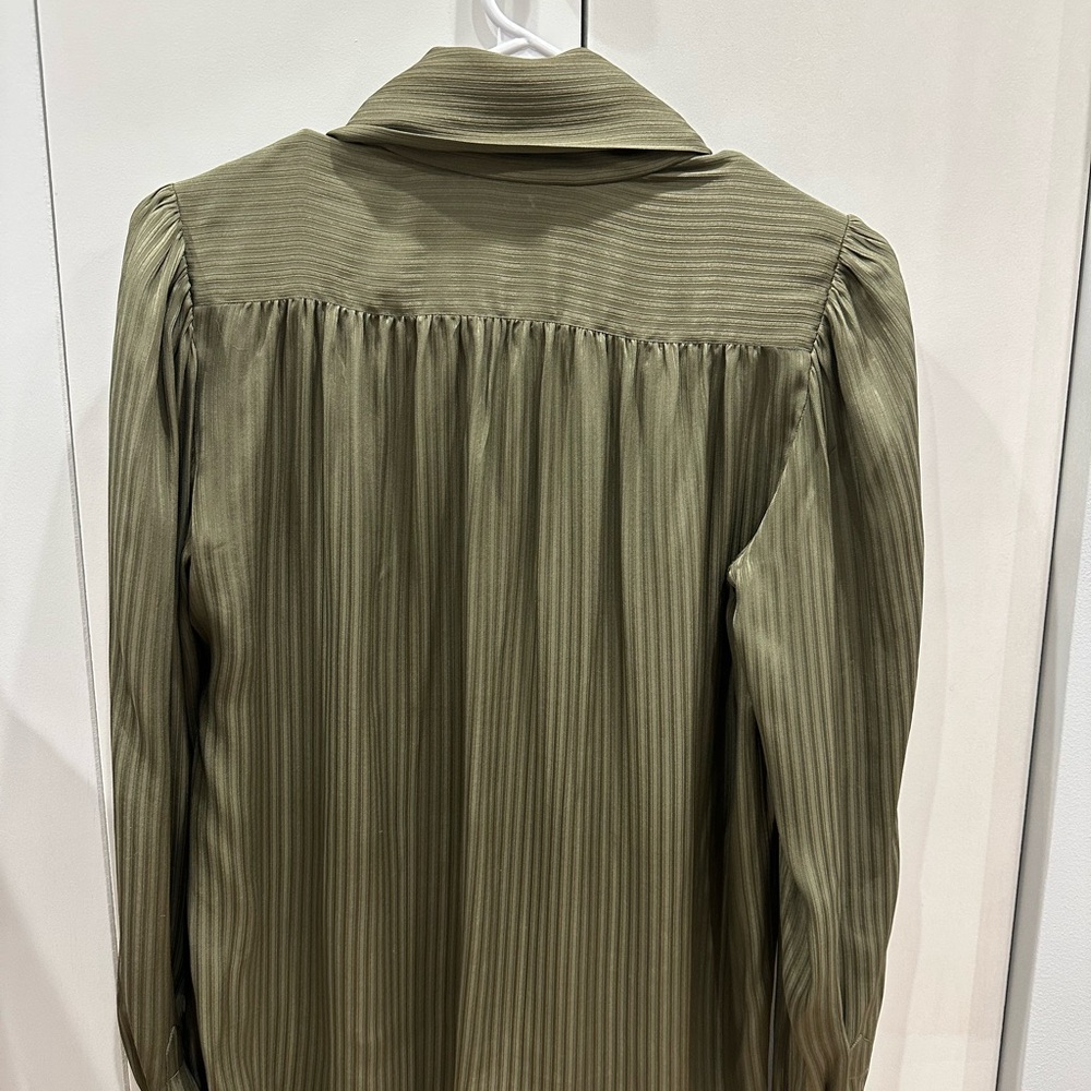 Saint Laurent Vintage Olive Green Blouse - Picture 5 of 7